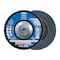 Pferd 7" x 5/8-11 Thd. POLIFAN Flap Disc - Z SG POWER STEELOX, Zirconia, 40 Grit, Conical 62328 - alternate 1